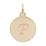 PETITE INITIAL DISC - SCRIPT P