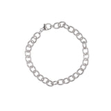 SILVER LINED CABLE LINK CLASSIC BRACELET