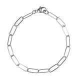 SILVER PAPERCLIP BRACELET-SMALL
