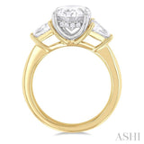 Oval Shape Semi-Mount Diamond Engagement Ring