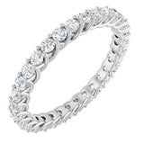 14K Rose 1 1/2 CTW Natural Diamond Eternity Band