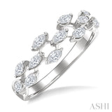 1/2 Ctw Scatter Marquise Cut Diamond Fashion Band in 14K White Gold
