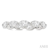 2.00 Ctw East-West Set Marquise Cut Diamond Eternity Wedding Band in 14K White Gold