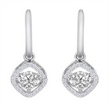 7/8ctw Diamond 18K Rhythm of Love Earrings