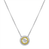 1/4ctw Diamond 18K Rhythm of Love Pendant