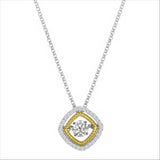 3/7ctw Diamond 18K Rhythm of Love Pendant