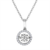2/5ctw Diamond 18K Rhythm of Love Pendant