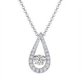 1/3ctw Diamond 18K Rhythm of Love Pendant