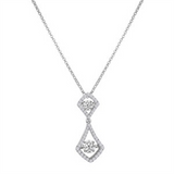 7/10ctw Diamond 18K Rhythm of Love Pendant
