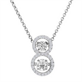 2/3ctw Diamond 18K Rhythm of Love Pendant