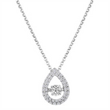 2/5ctw Diamond 18K Rhythm of Love Pendant