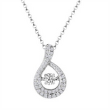 1/3ctw Diamond 18K Rhythm of Love Pendant