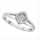 1/4ctw Diamond 18K Rhythm of Love Ring