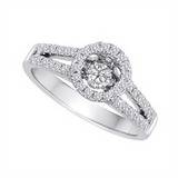 1/3ctw Diamond 14K Rhythm of Love Ring