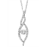 3/8ctw Diamond 14K Rhythm of Love Pendant