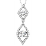 3/4ctw Diamond 14K Rhythm of Love Pendant