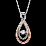 1/10ctw Diamond 14K Rhythm of Love Pendant