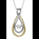 1/10ctw Diamond 14K Rhythm of Love Pendant