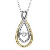 1/10ctw Diamond 14K Rhythm of Love Pendant