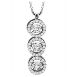 1ctw Diamond 14K Rhythm of Love Pendant