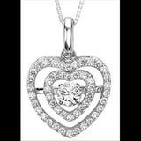 3/8ctw Diamond 14K Rhythm of Love Pendant