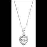 1/5ctw Diamond 10K Rhythm of Love Pendant