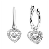 1/5ctw Diamond 10K Rhythm of Love Earrings