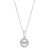 1/5ctw Diamond 10K Rhythm of Love Pendant