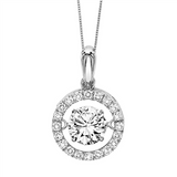 3/4ctw Diamond 14K Rhythm of Love Pendant