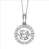 3/4ctw Diamond 14K Rhythm of Love Pendant