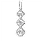 1ctw Diamond 14K Rhythm of Love Pendant