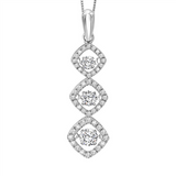 1ctw Diamond 14K Rhythm of Love Pendant