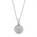 1/4ctw Diamond 14K Rhythm of Love Pendant