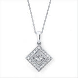 1/2ctw Diamond 14K Rhythm of Love Pendant