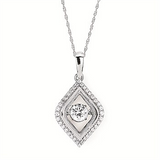 1/2ctw Diamond 14K Rhythm of Love Pendant