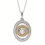 1/2ctw Diamond 14K Rhythm of Love Pendant