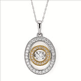 1/2ctw Diamond 14K Rhythm of Love Pendant