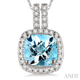 Gemstone & Diamond Pendant