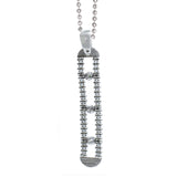 STERLING SILVER CAVIAR LADDER NECKLACE