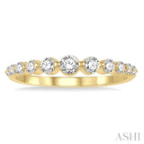 Stackable Graduated Diamond Fashion Ring