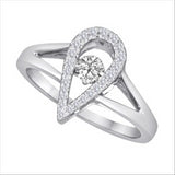 3/10ctw Diamond 18K Rhythm of Love Ring